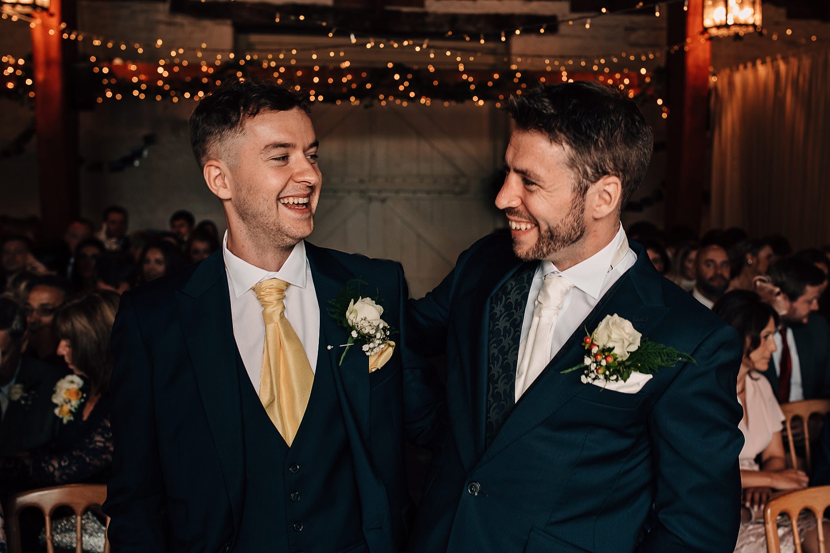 barn wedding ceremony East Riddlesden Hall