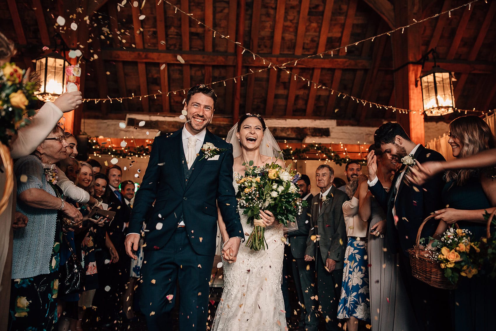 East Riddlesden Hall wedding confetti