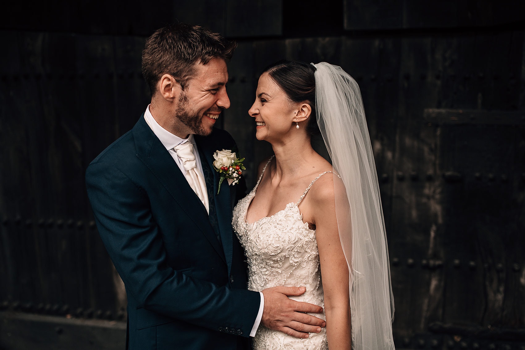 Yorkshire wedding photographer East Riddlesden Hall barn