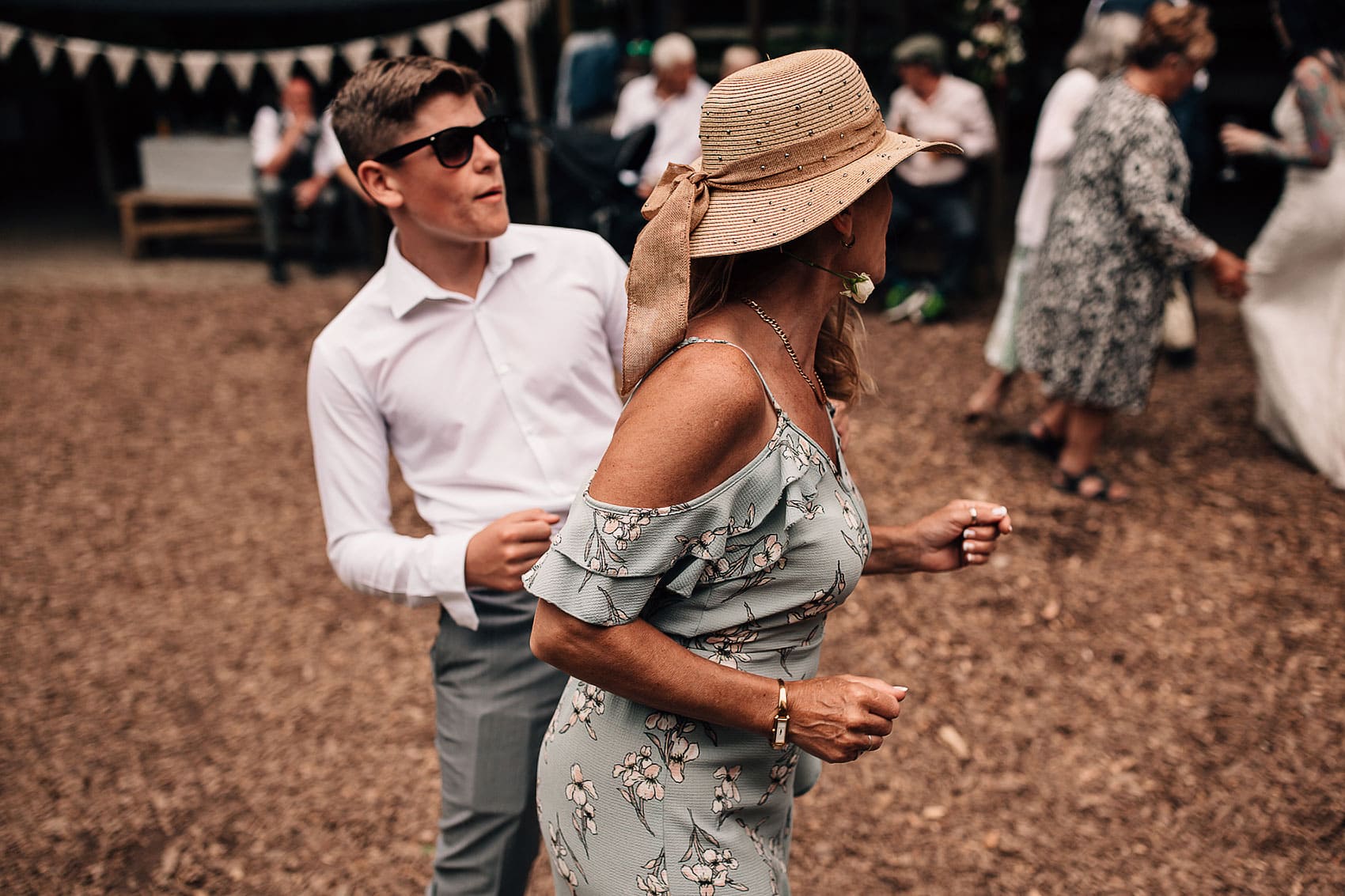 forest wedding party photography adventurous couples