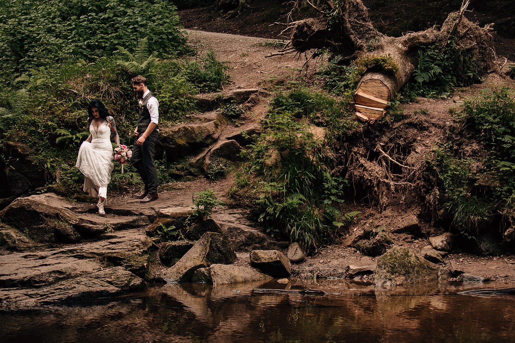 boho wedding forest photography adventurous couples