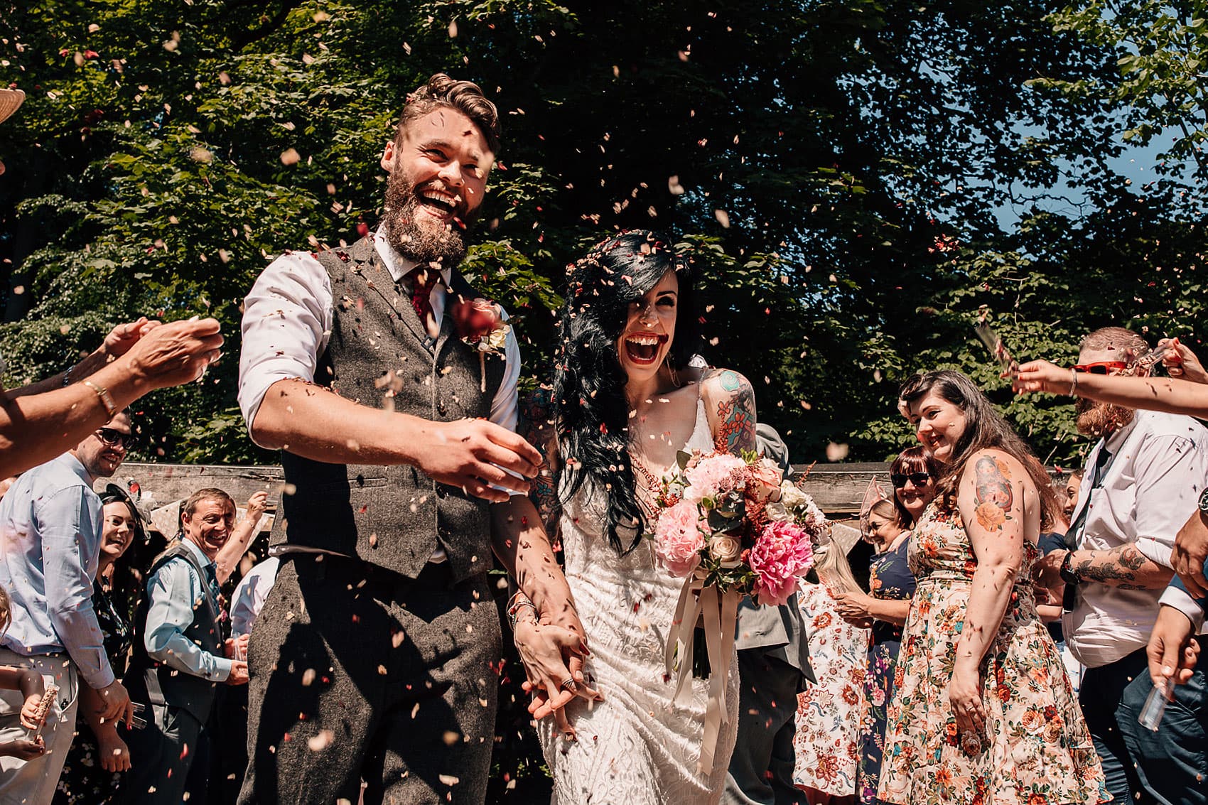 rustic woodland forest wedding photography