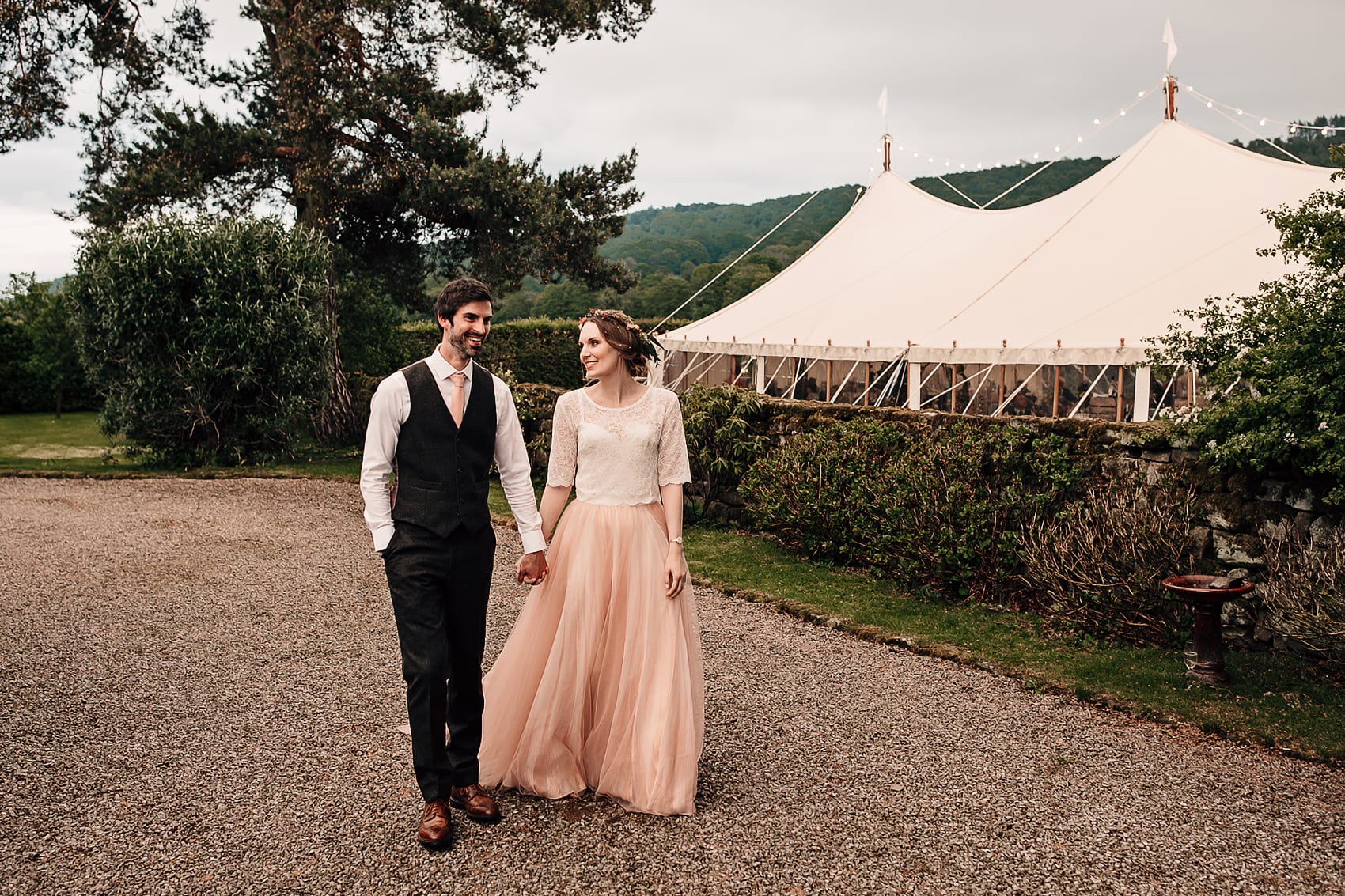 festival wedding photography Fountains Abbey Yorkshire