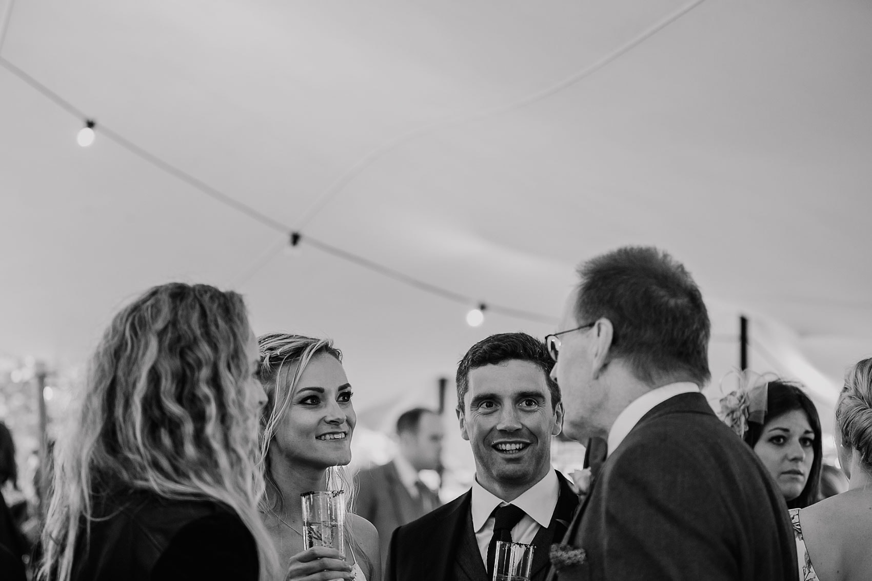 stretch marquee outdoor beach wedding