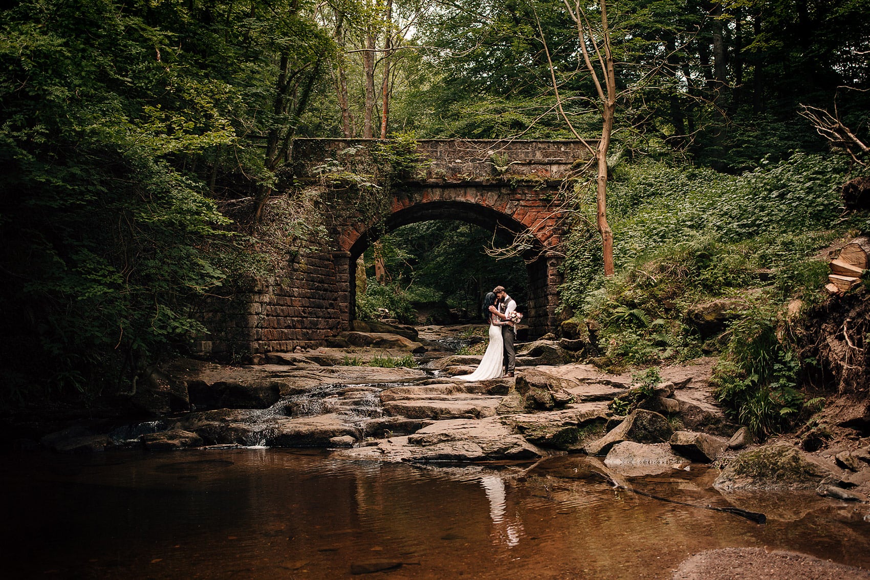 boho outdoor woodland wedding dress